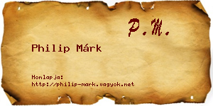 Philip Márk névjegykártya